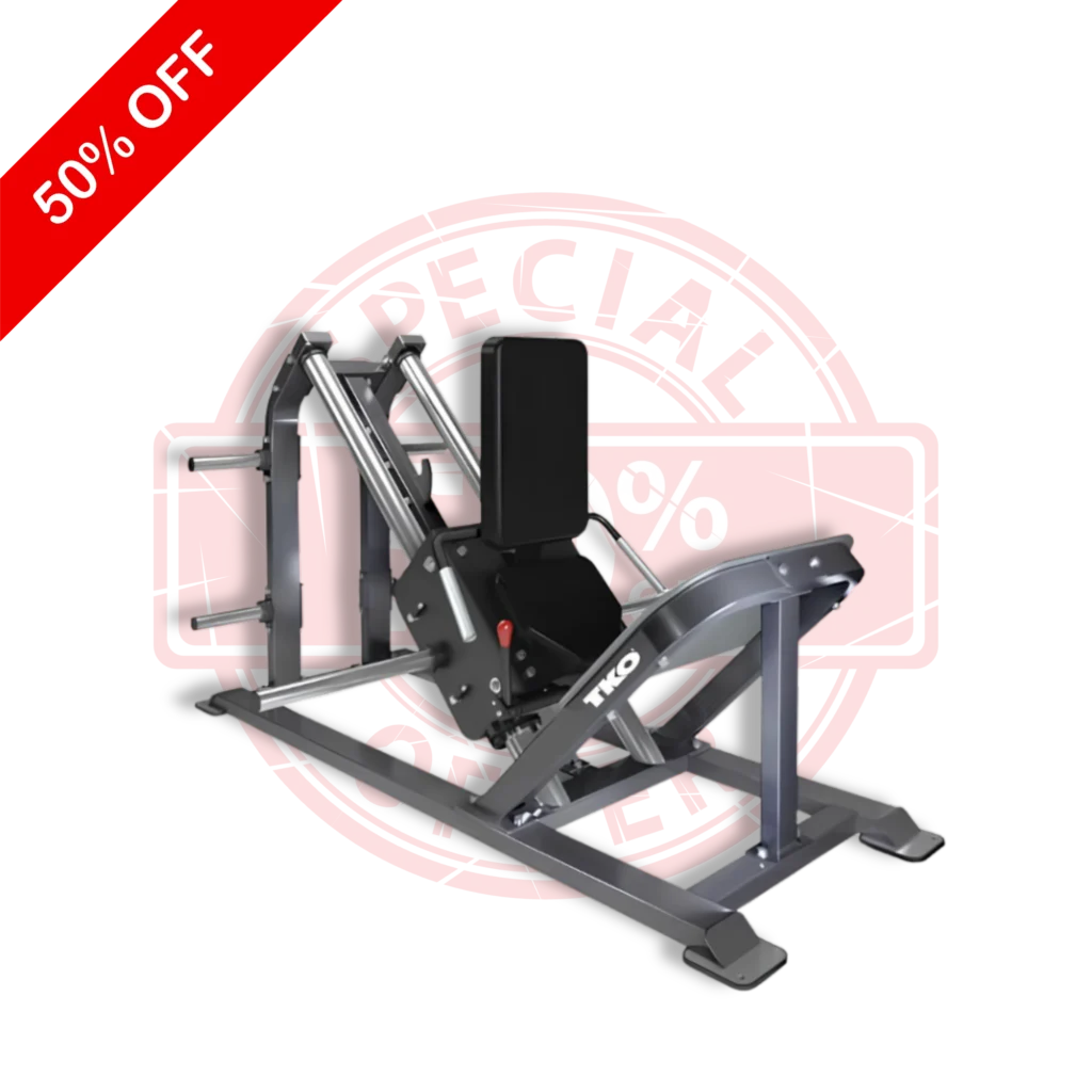TKO 910PLCP Plate-Loaded Calf Press: Spine-Friendly Design