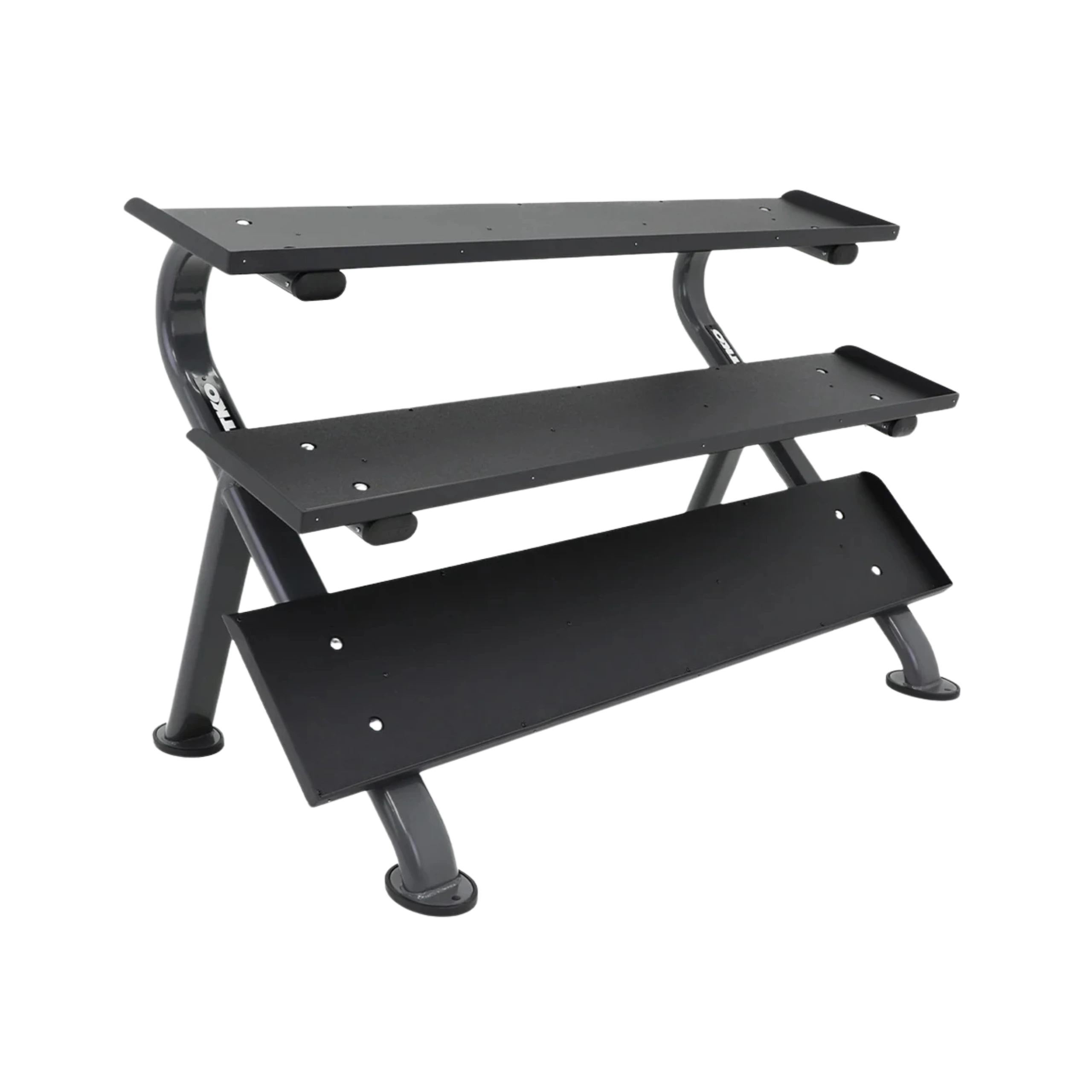 Heavy-Duty TKO 3-Tier Dumbbell Rack (15 Pair) | Gym Storage & Organization - Image 2