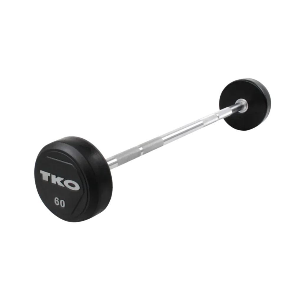 TKO 805RR Rubber Straight Barbells | Olympic Lifting Bar