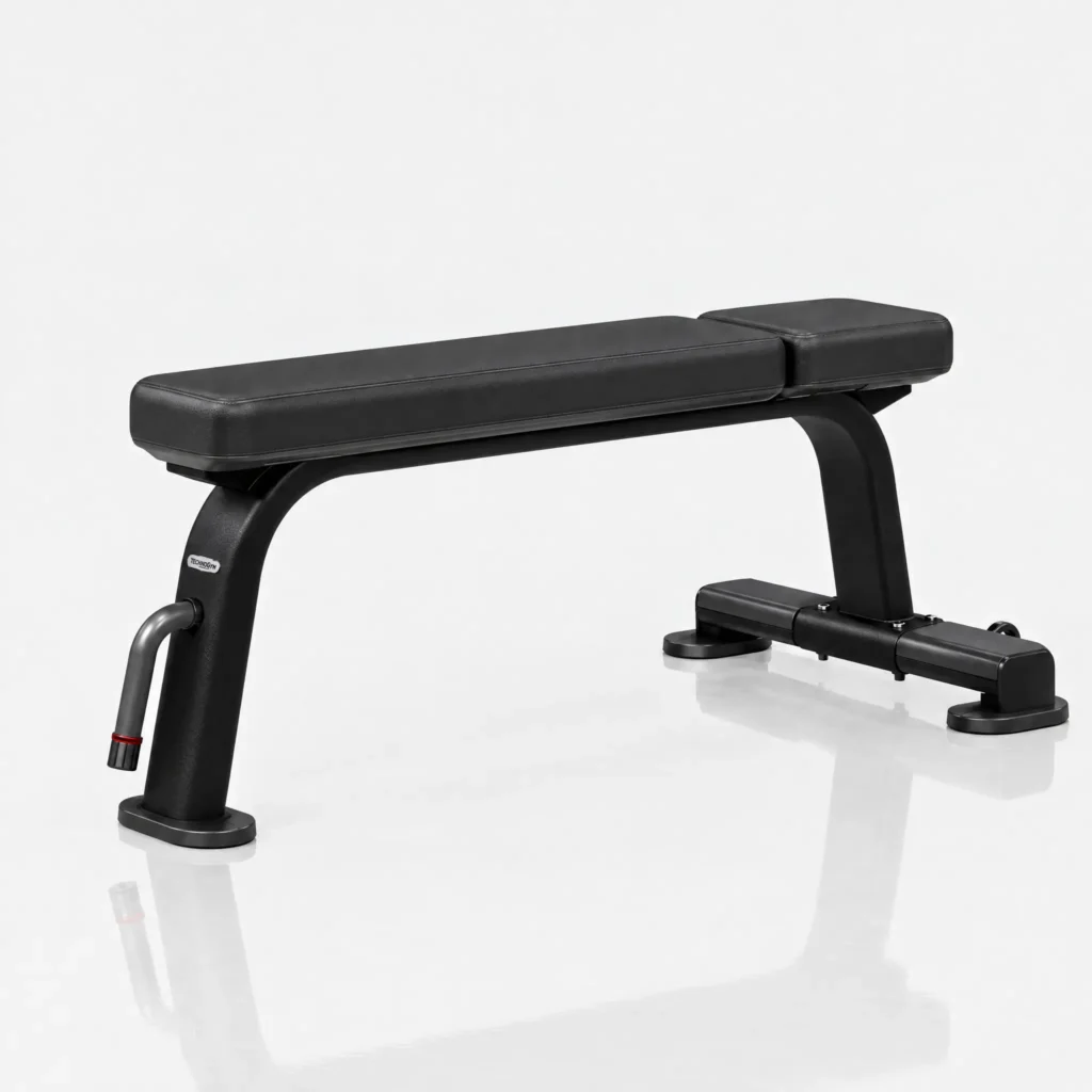 Commercial Flat Bench with Transport Wheels