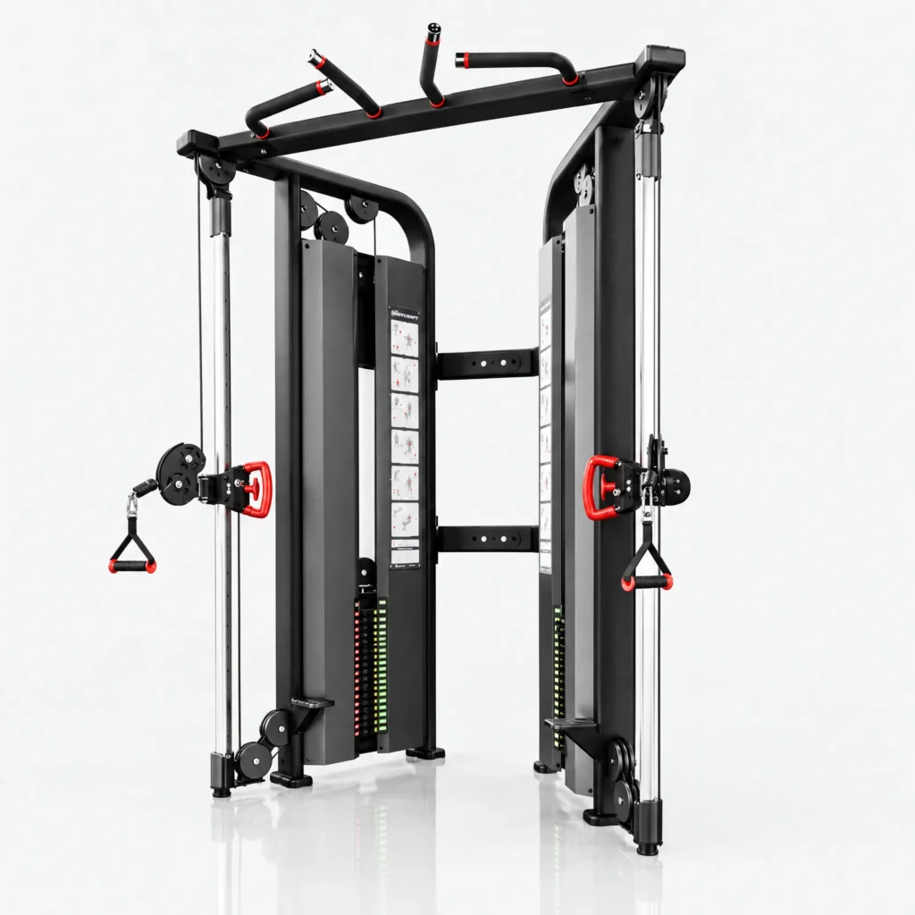 Dual Pulley Cable Machine with Pull Up Bar