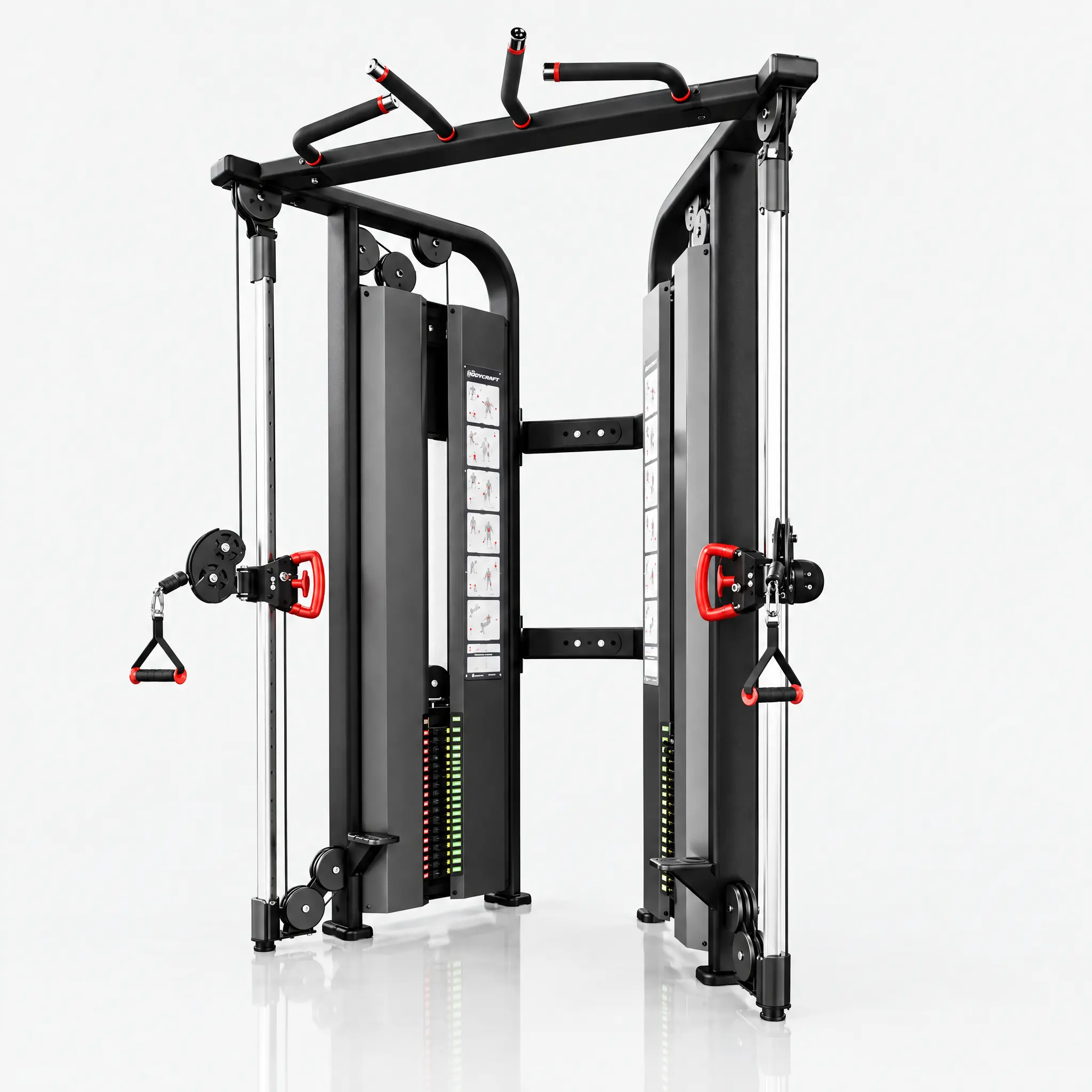 Dual Pulley Cable Machine with Pull Up Bar